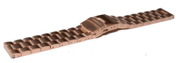 Watch Band- 22mm Rose Gold Stainless Steel (For 44mm and 48mm watch cases) - Cromwell Watch Company