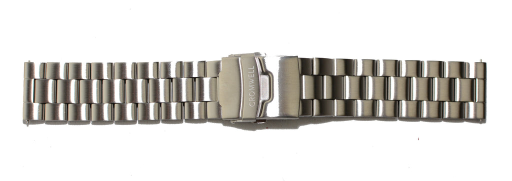 Watch Band- 22mm Silver Stainless Steel (For 44mm and 48mm watch cases) - Cromwell Watch Company