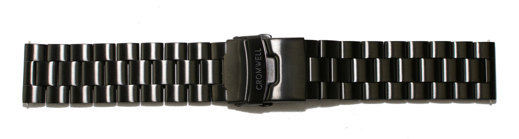 Watch Band- 22mm Black Stainless Steel (For 44mm and 48mm watch cases) - Cromwell Watch Company