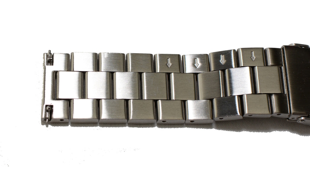Watch Band- 22mm Silver Stainless Steel (For 44mm and 48mm watch cases) - Cromwell Watch Company