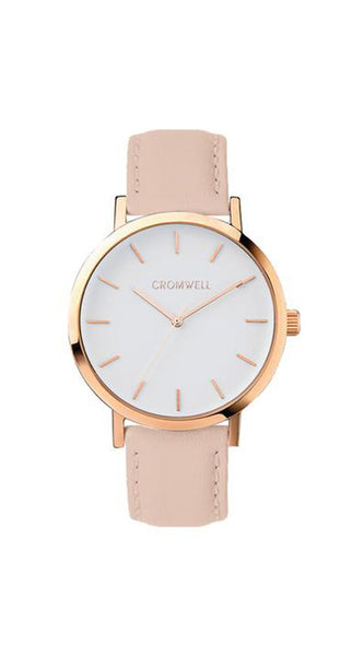 38mm "Laguna" - Rose Gold Case with White Face - Cromwell Watch Company