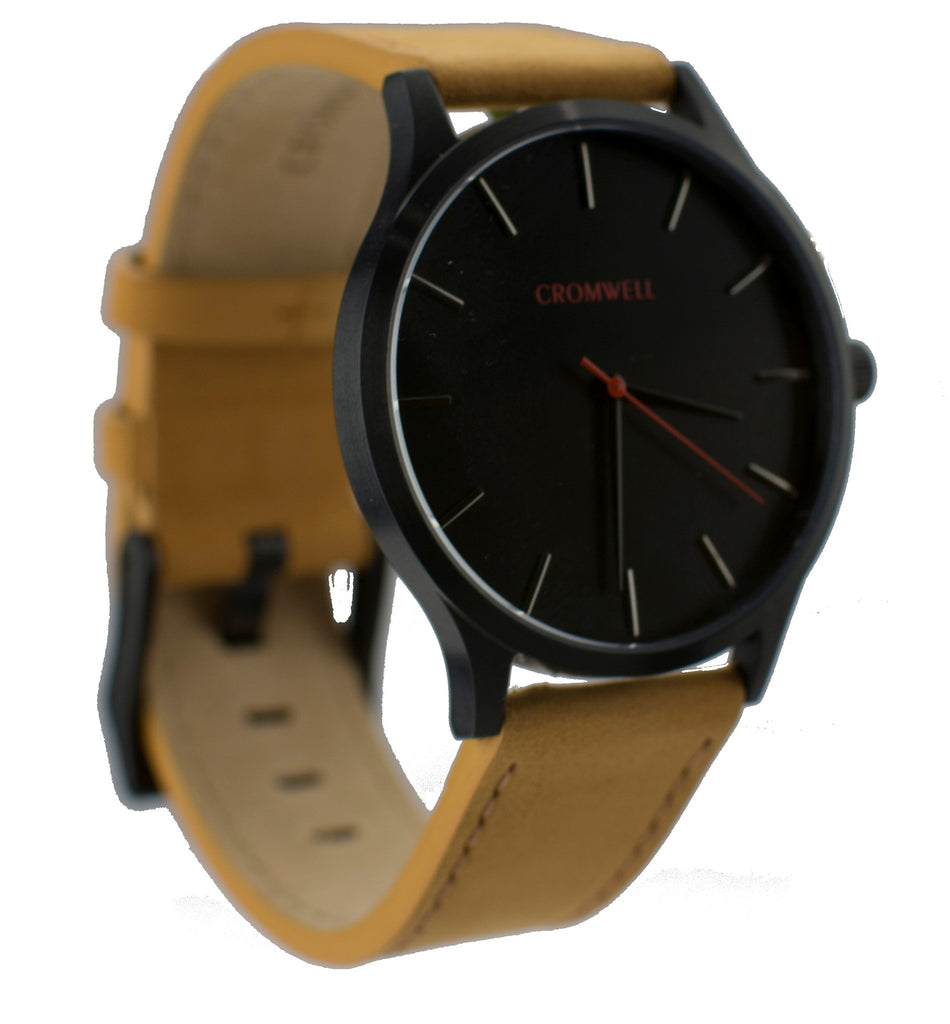 Watch Band- 20mm Brown/ Saddle w/black buckle (For 40mm watch cases) - Cromwell Watch Company