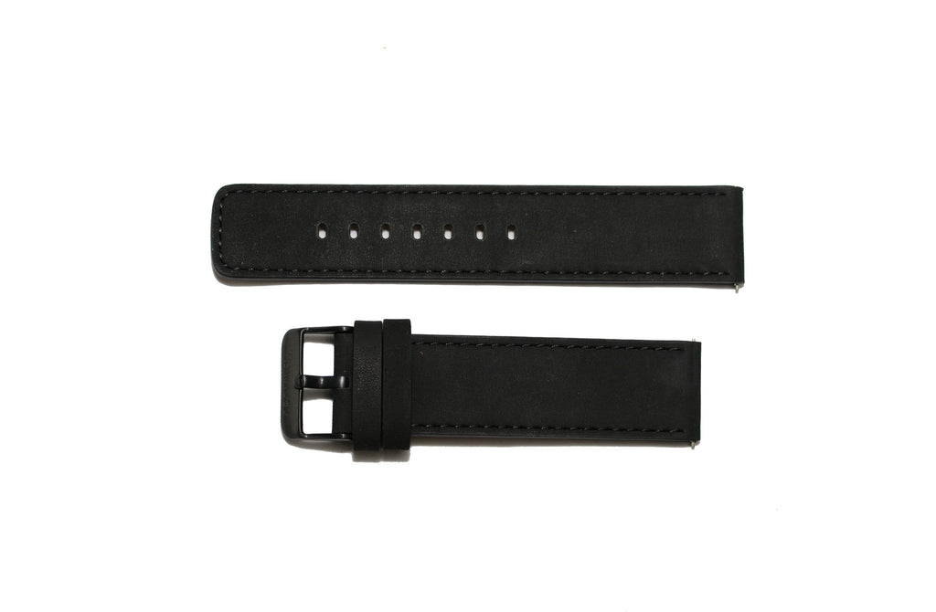 Watch Band- 22mm Matte Black w/black buckle (For 44mm and 48mm watch cases) - Cromwell Watch Company