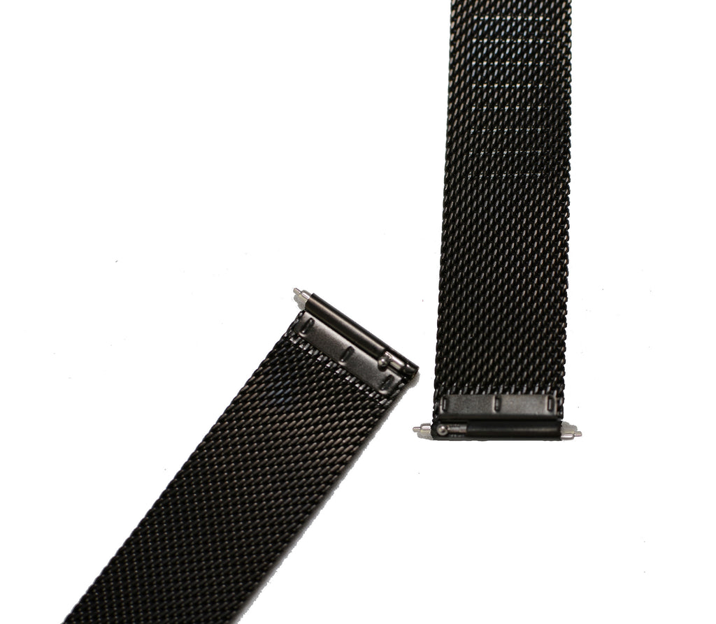 Watch Band- 18mm Black Mesh (For 36mm and 38mm watch cases) - Cromwell Watch Company