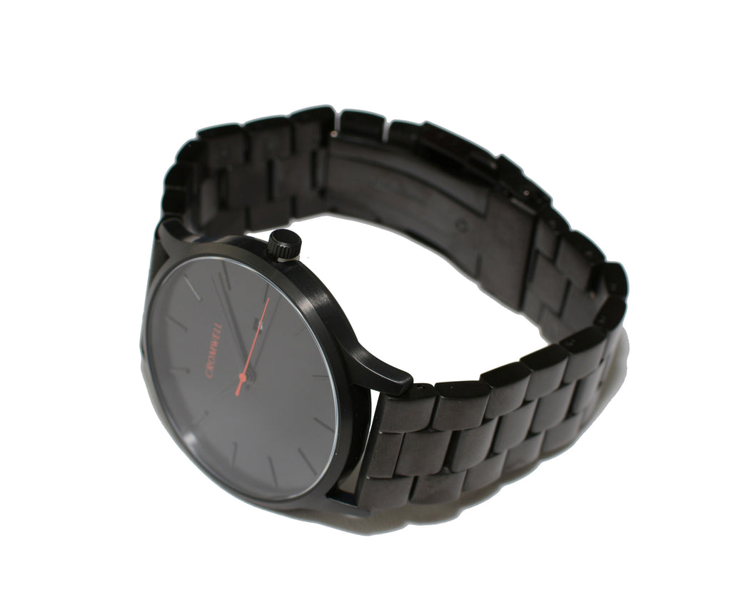 Watch Band- 22mm Black Stainless Steel (For 44mm and 48mm watch cases) - Cromwell Watch Company