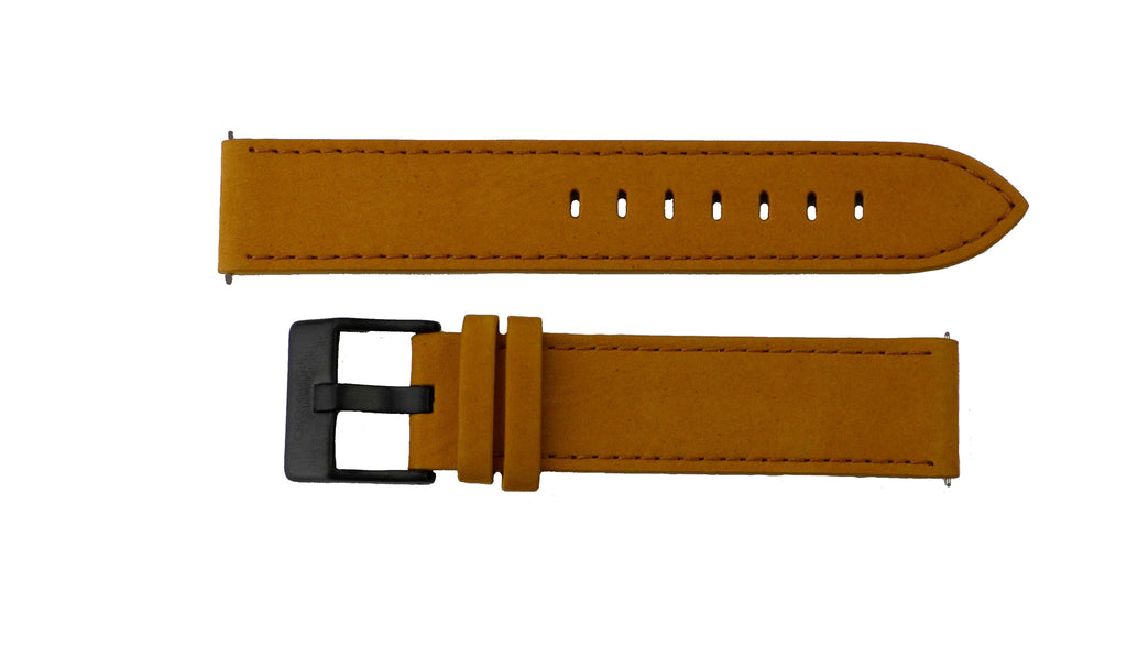 Watch Band- 20mm Brown/ Saddle w/black buckle (For 40mm watch cases) - Cromwell Watch Company