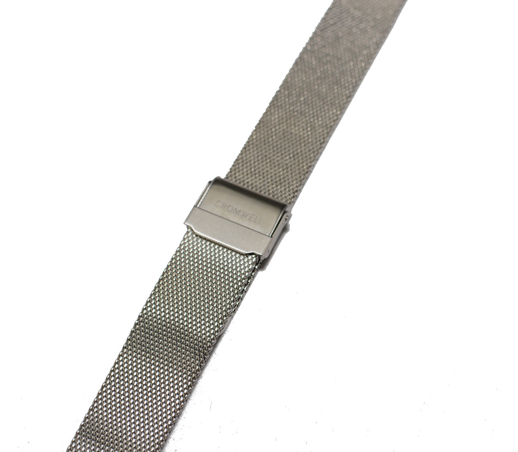 Watch Band- 18mm Silver Mesh (For 36mm and 38mm watch cases) - Cromwell Watch Company
