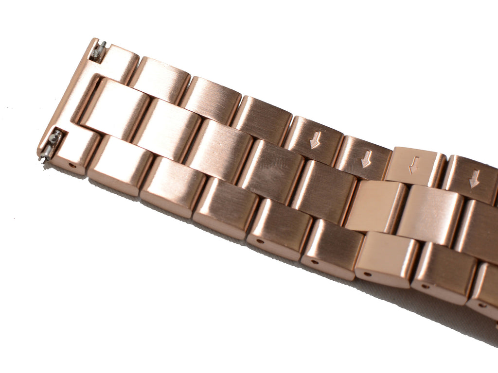 Watch Band- 22mm Rose Gold Stainless Steel (For 44mm and 48mm watch cases) - Cromwell Watch Company