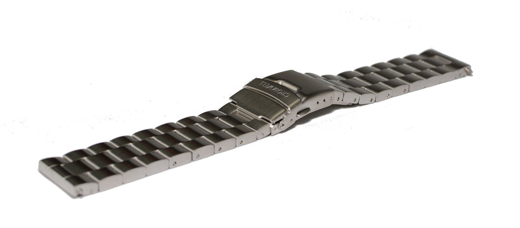 Watch Band- 22mm Black Stainless Steel (For 44mm and 48mm watch