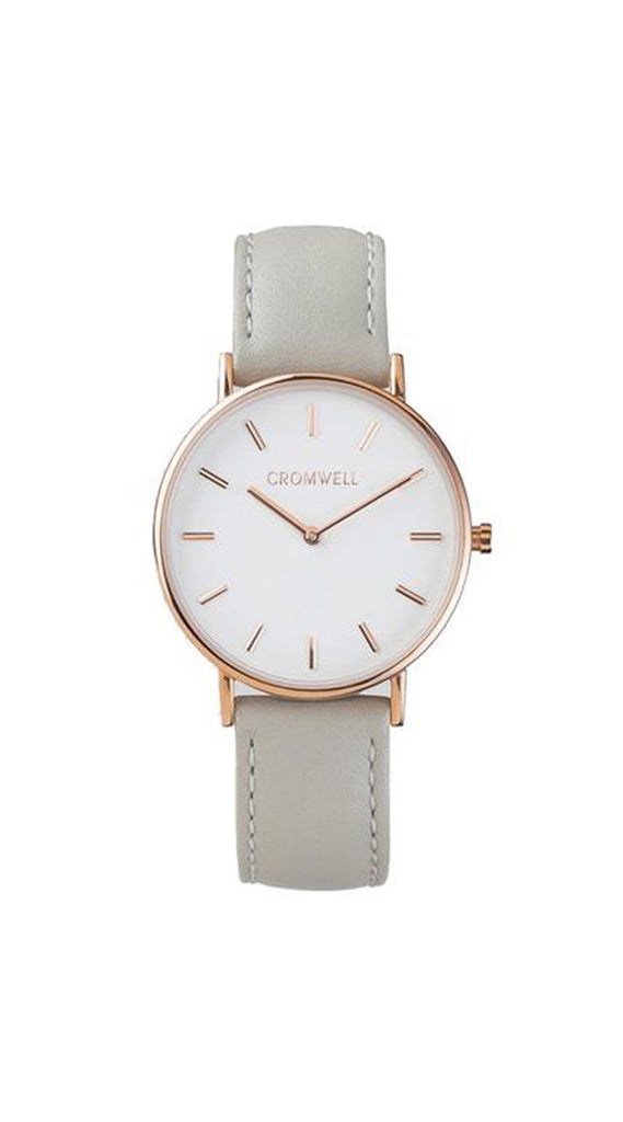 36mm "Newport" - Rose Gold Case with White Face - Cromwell Watch Company