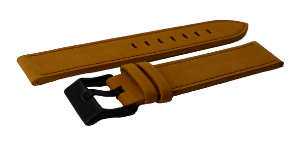 Watch Band- 20mm Brown/ Saddle w/black buckle (For 40mm watch cases) - Cromwell Watch Company