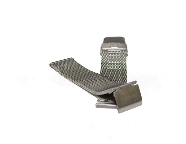 Watch Band- 18mm Silver Mesh (For 36mm and 38mm watch cases) - Cromwell Watch Company