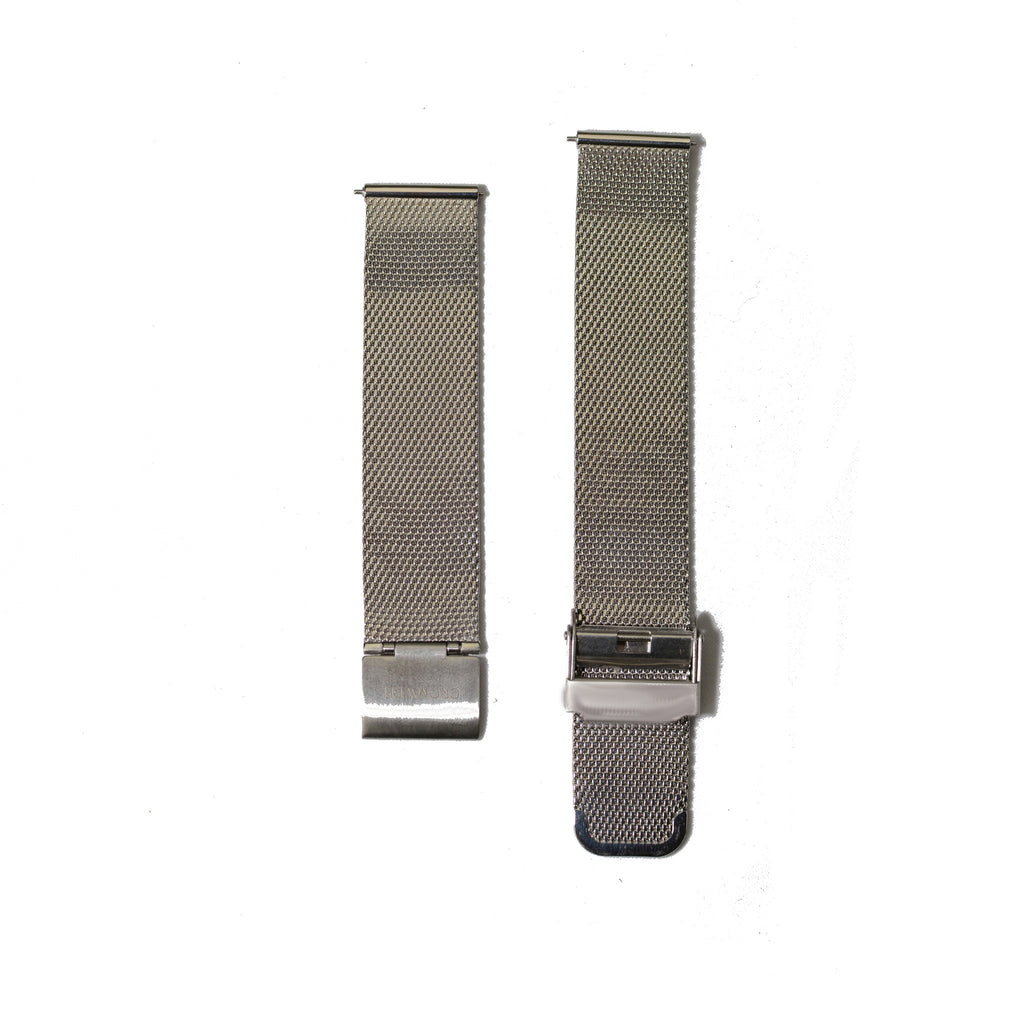 Watch Band- 18mm Silver Mesh (For 36mm and 38mm watch cases) - Cromwell Watch Company